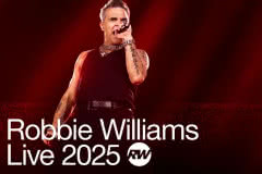 Karl Brazil zabębni z Robbie Williamsem